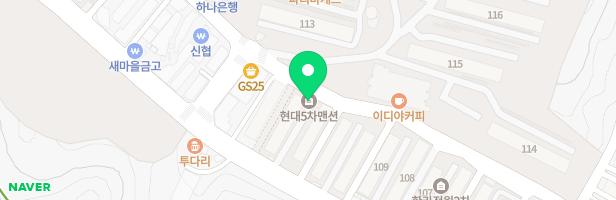 현대맨션5차 어린이놀이시설 지도 이미지