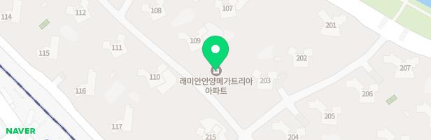 래미안 안양메가트리아 115동 옆 어린이놀이터 지도 이미지