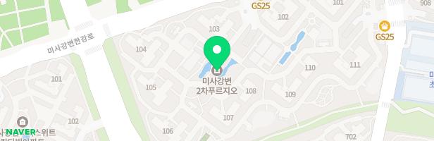 미사강변 2차푸르지오 111동 앞 놀이터 지도 이미지
