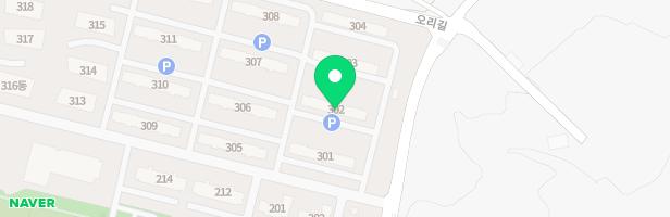 고원 3단지 아파트 302동 옆 놀이터 지도 이미지