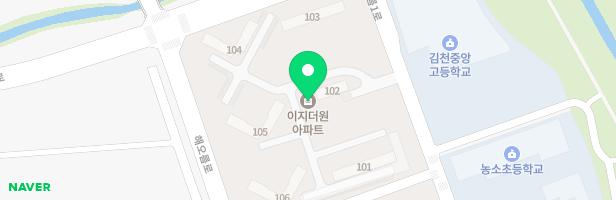 이지더원아파트 105동 앞 놀이터 지도 이미지
