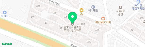 아델리움&로제비앙 아파트 108동 앞 놀이터 지도 이미지