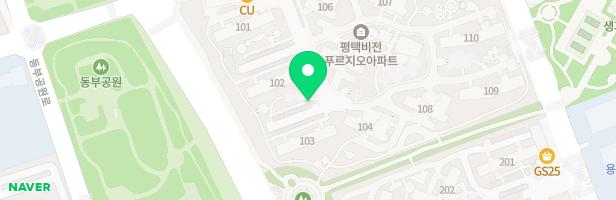 평택비전푸르지오아파트 102동 뒤 어린이놀이터2 지도 이미지