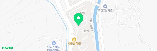 대구혁신LH 13단지 1301동 옆 어린이놀이시설 지도 이미지