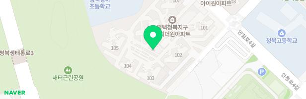 평택청북이지더원아파트 어린이집 놀이터 지도 이미지