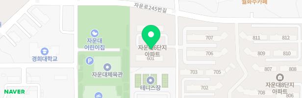 자운대 6단지아파트 어린이놀이터 지도 이미지