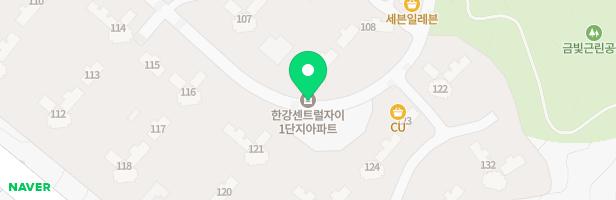 김포한강센트럴자이1단지 107동앞 어린이놀이시설 지도 이미지