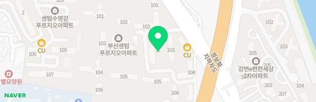 연제 센텀 리버 SK VIEW 105동앞 숲속언덕놀이터 지도 이미지