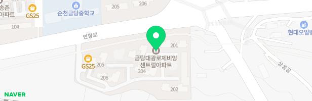 대광로제비앙-센트럴아파트 203동 놀이터 지도 이미지