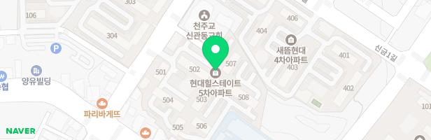 현대힐스테이트아파트 어린이놀이터 지도 이미지