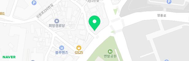 글리트컬리지잇 영통 지도 이미지