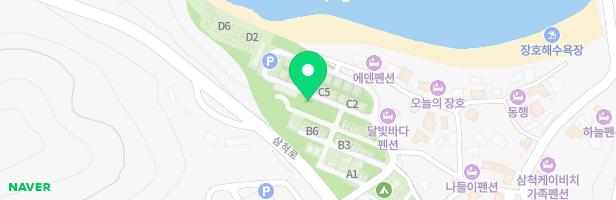 장호 비치캠핑장내 놀이시설 지도 이미지