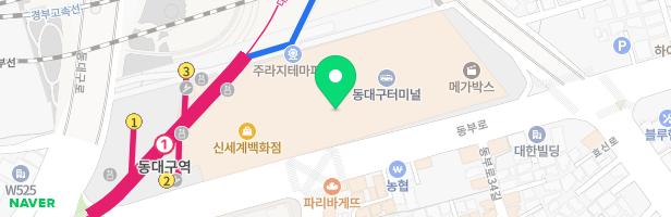 대구신세계백화점 리틀란드 지도 이미지