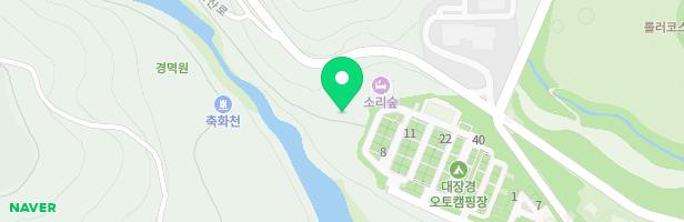대장경테마파크 야영장 물놀이장 지도 이미지