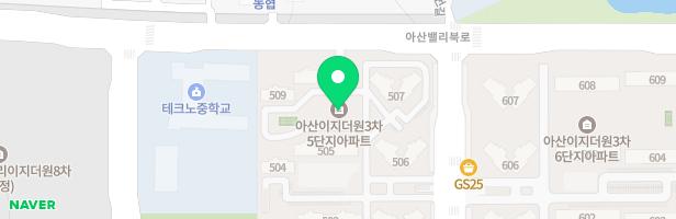 아산이지더원5단지아파트 놀이터 지도 이미지