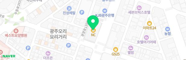 (주)이키즈랜드코코몽광주역점 지도 이미지