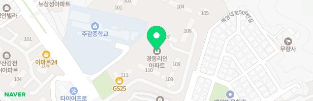 주례경동리인아파트 108동앞 어린이놀이터 지도 이미지