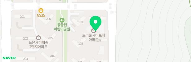 트리풀시티포레아파트 106동 어린이놀이터 지도 이미지