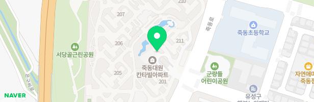 죽동 대원칸타빌아파트 202동 전면 놀이시설 지도 이미지