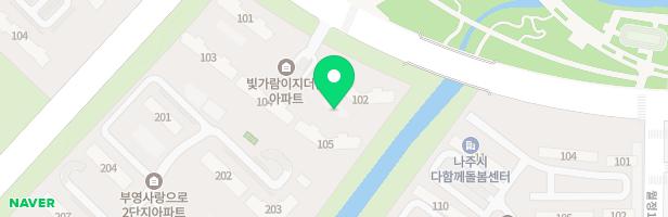 나주 빛가람 이지더원 아파트 102동 앞 지도 이미지
