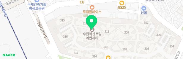 LH수원세류 센트럴타운3단지아파트 305동 앞 놀이터 지도 이미지
