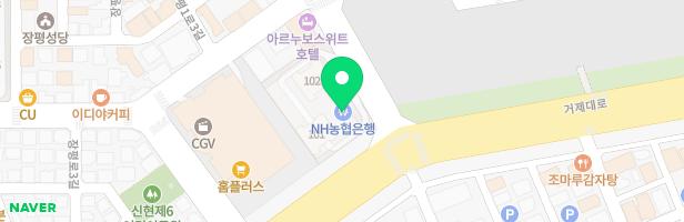 거제 장평 노르웨이숲 아파트 보육원 옆 지도 이미지