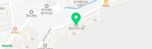 경보이리스힐아파트 103동 옆 지도 이미지