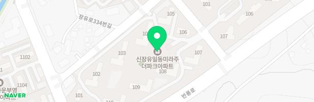 신장유 일동미라주 더파크 아파트 101동~102동 사이 지도 이미지