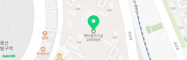 경산포스코 펜타힐즈 더샵 어린이놀이터1 지도 이미지