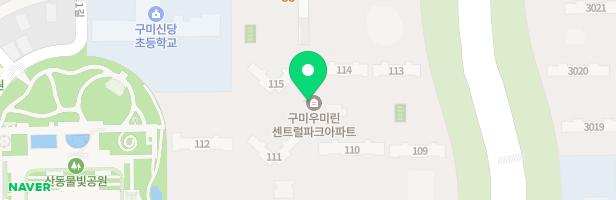 우미린센트럴파크 113동 앞 어린이놀이시설 지도 이미지