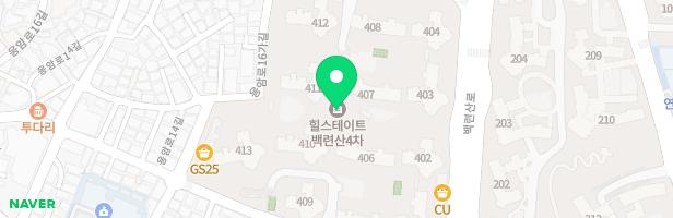 백련산 4차 힐스테이트 어린이놀이시설3(407동 앞) 지도 이미지