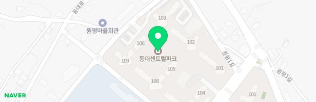 동대센트럴파크 놀이터(105동 앞) 지도 이미지
