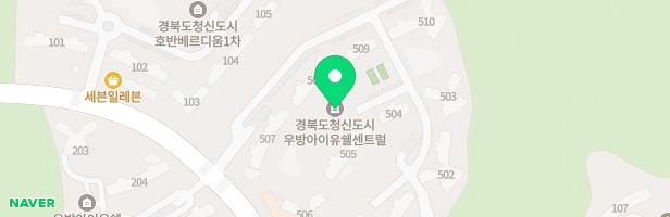 우방 아이유쉘 센트럴 (510동앞) 지도 이미지