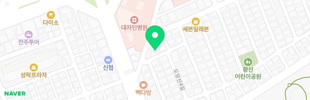 전주 대자인병원 어린이집 지도 이미지