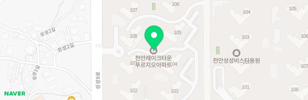천안레이크타운1차푸르지오 아파트단지 내 어린이놀이터1 지도 이미지