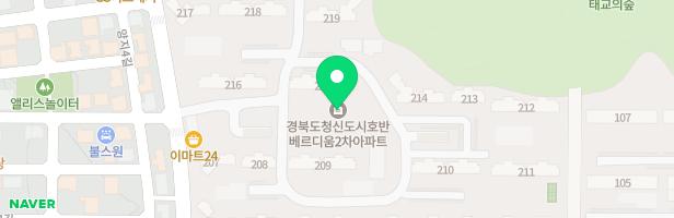 호반베르디움 2차 어린이놀이터 5 (204동 앞) 지도 이미지