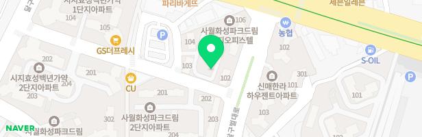 사월화성파크드림1단지 관리동 앞 어린이놀이시설 지도 이미지