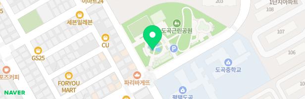 도곡근린공원 내 물놀이장 지도 이미지