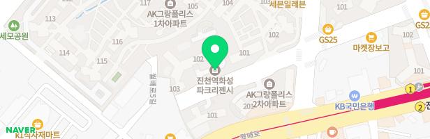 진천역화성파크리젠시2단지 1층 놀이터 지도 이미지