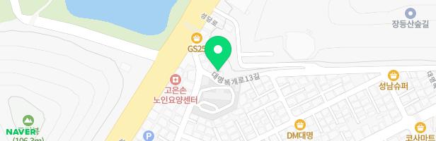 순복음대구교회 교육관 앞 지도 이미지