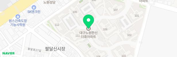 노원한신더휴 106동 뒤 어린이놀이터 지도 이미지