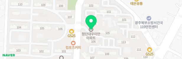 이안광주첨단아파트 113동 앞 어린이놀이터2 지도 이미지