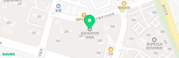 경남 진주 라온프라이빗 미로놀이터 지도 이미지