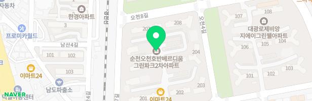 호반베르디움아파트206동앞 놀이시설 지도 이미지