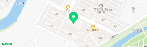 선평빛찬들아파트 304동 옆 놀이터 지도 이미지