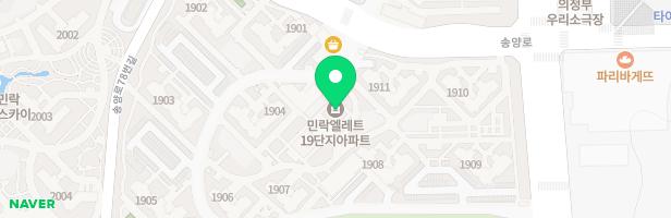 민락 엘레트아파트 1902동 옆 놀이시설 어린이놀이터1 지도 이미지