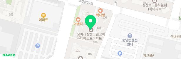 오페라삼정그린코아 더베스트(101동 놀이터) 지도 이미지