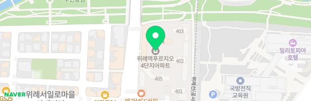 위례우남역푸르지오 401동앞 놀이터 지도 이미지