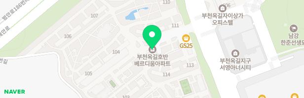 부천옥길 호반베르디움 놀이터 102동 앞 지도 이미지