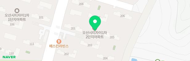 오산 시티자이-어린이실내 키즈룸(2단지) 지도 이미지